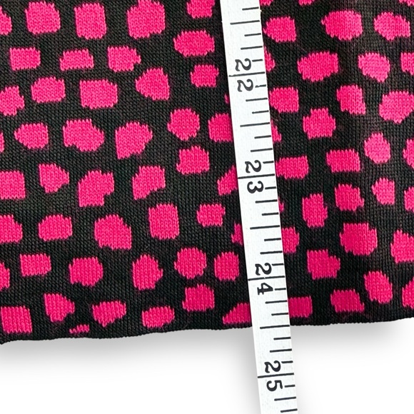 NWOT St. John Santana Knit Pink Black Animal Print Sleeveless Shell Tank Top L - Picture 11 of 11